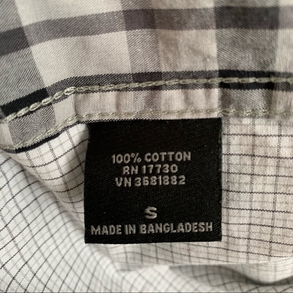 NWOT Odin New York Mixed Pattern Button-down Shirt - Picture 4 of 4